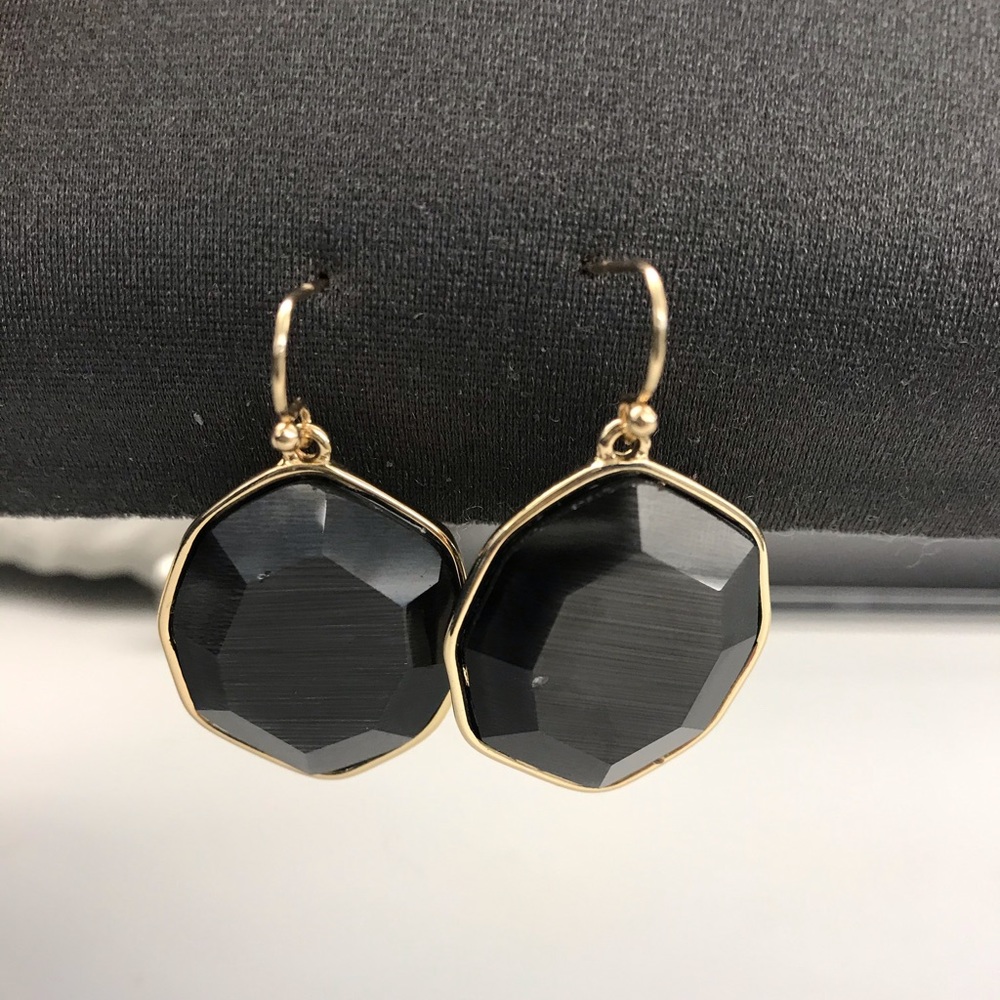 Black Stone Earrings